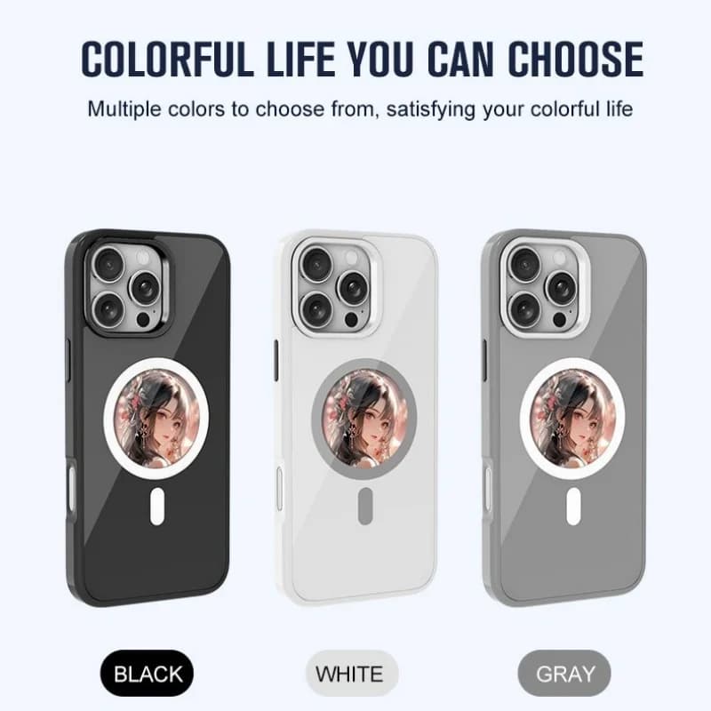 NFC DIY Picture Ink Phone Case for iPhone 17 16 15 14 13 Pro Max DIY Screen Phone Cover Cartoon Protection Case Battery Free