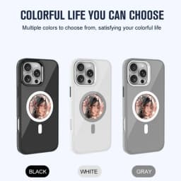 NFC DIY Picture Ink Phone Case for iPhone 17 16 15 14 13 Pro Max DIY Screen Phone Cover Cartoon Protection Case Battery Free