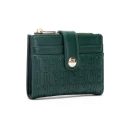 CH Luxury Brand Retro Design Business Card Bag Fashion Button Classic Folding Wallet Compact and Lightweight Women's Square Bag