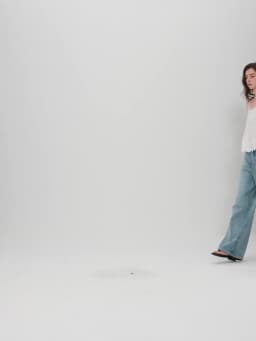 FSLE New Summer Women‘s Wide Leg Jeans Vintage Washed Straight Wide Leg Pants High Waist Denim Trousers Casual Street Style Chic