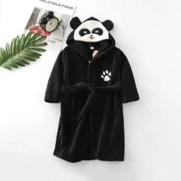 Kids Coral Velvet Bathrobe Baby Girls Boy Cartoon Fleece Pajamas Children Soft Bath Robe Nightgown Teenager Toddler Clothing