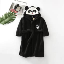 Kids Coral Velvet Bathrobe Baby Girls Boy Cartoon Fleece Pajamas Children Soft Bath Robe Nightgown Teenager Toddler Clothing