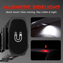 WARSUN T9PRO 1500Lm LED Keychain Flashlight with Magnet, Portable Mini Pocket Torch and Work Light