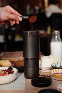 WACACO Prestina, All-in-1 Portable French Press Coffee Maker, Foldable Manual Brewer for Camping, Hiking & Travel, Easy Clean