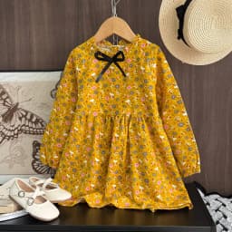 Bear Leader New Autumn Girls Dress Spring Kids Princess Dress Casual Floral Costumes Children Clothing Flowers Dresses 2-8 Years