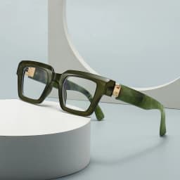 Fashion Large Frame Jelly Myopia Glasses Women 2025 Luxury Brand Square Black Glasses Ink Color Anti Blue Light Eyeglasses -2 -5