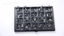AZDENT 80 Pcs/Box Stainless Steel Dental Orthodontic Bands with Buccal Tube First Molar Roth/MBT 022" 16#-35# Buccal Tubes