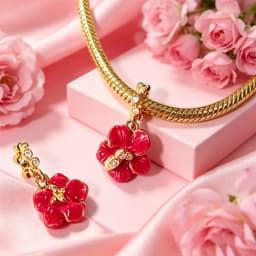925 Silver Golden Zircon Love Rose Heart Letter Love Key Floral Charms Beads Fit Bracelet Pendant DIY Jewelry for Women Gift