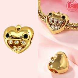 925 Silver Golden Zircon Love Rose Heart Letter Love Key Floral Charms Beads Fit Bracelet Pendant DIY Jewelry for Women Gift