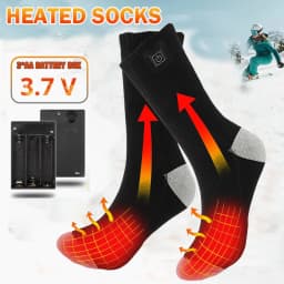 Heating Socks With Battery Box Rechargeable Anti-Cold Comfort Men Women Thermal Heated Outdoor Camping Ski Sports Winter