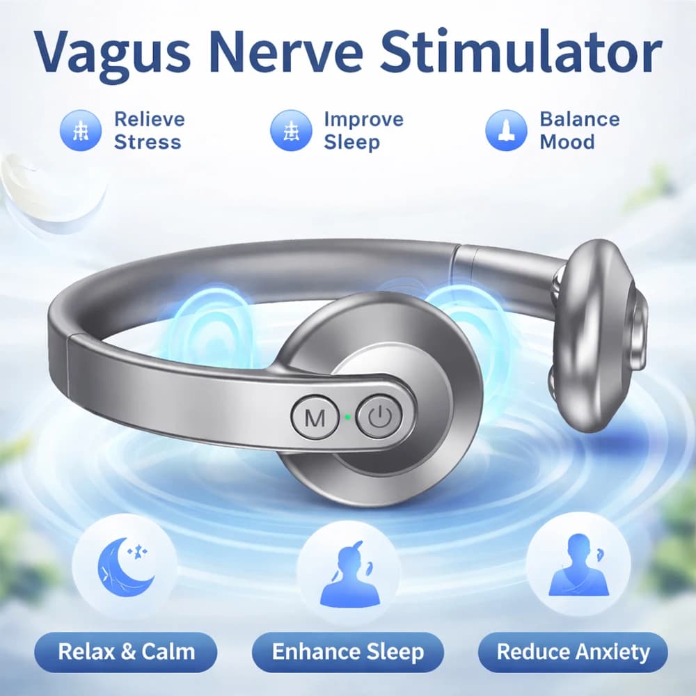 Remote Control Nerve Relaxer NonInvasive Ear Nerve Stimulator Improve Sleep Quality Reduce Tension Portable Stress Relief Device