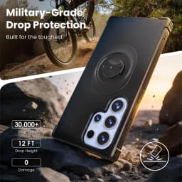 Case for Samsung Galaxy S24/S25/S26/Plus/Ultra,compatible with Garmin Bike Computer Holder,for MTB/Road EBicycle Cycling Mount