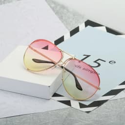 2025 New Fashion Pilot Sunglasses Women Oversized Luxury Sun Glasses For Female Cool Mirror Vintage Lady Gradient Shades UV400