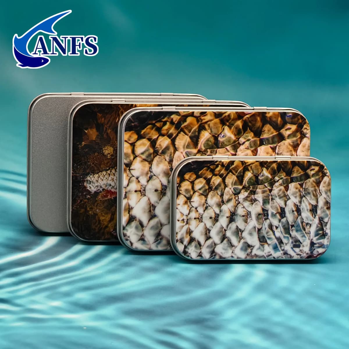 ANFS 1pc Metal Fly Fishing Tackle Box -Fly Hook Storage Box, Storage Box for Bionic Fly, Metal Storage Box for Outdoor Fishing