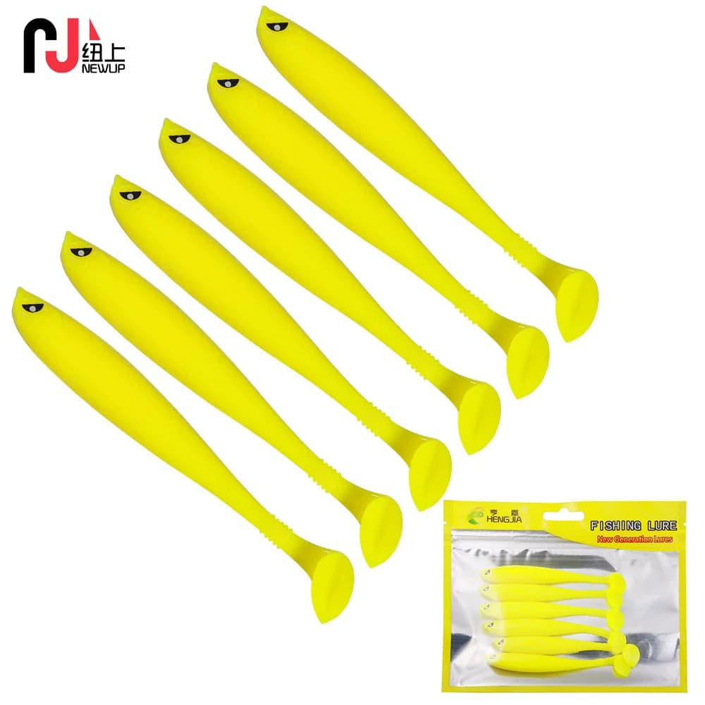 6Pcs/bag Rubber Soft Bait Worms for Fishing Wobblers On Pike Artificial Fishing Bait Walkers Bass Shad Lures Fishing Accessory