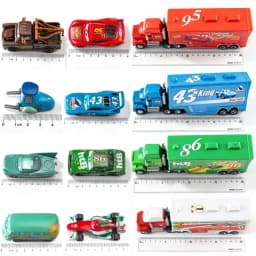 @Pixar Cars Diecast Metal Alloy Model Car Lightning McQueen The King Frank Guido Luigi Movie Character Toy Car Collectible Gifts