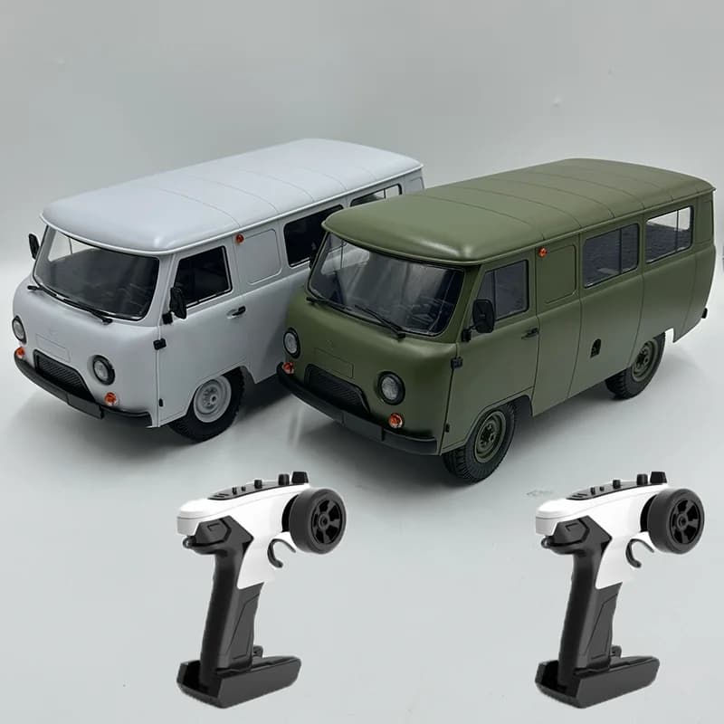 WPL YA3-452 Буханка UAZ-452 C-104 Remote Control Off Road Bread Van Small Leather Car 2.4G Full Scale 4WD Drive Truck Model Toy