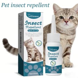 50ML Pet Anti-flea Tick Drops for Cats and Dogs Natural Formula Skin Cleaning Fast-acting Protection Deworming for Pet Care