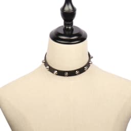 2022 New Spike Choker Punk Collar Female Women Men Black Leather Studded Rivets Chocker Necklace Goth Jewelry Gothic Accessories