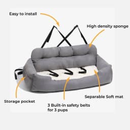 Removable Waterproof Dog Carrier Bag Travel Pet Car Seat Cover Folding Hammock for Cats Dogs Transportin Perro Autostoel