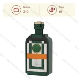 2026 Building Blocks Toys,Whiskey Bottle,Assemble Construction Toys,Puzzle Toys,Home Decor,Holiday Gifts 14+y,10 Styles in Stock