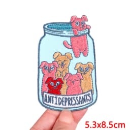 Cartoon Embroidered Patches Iron On Patches For Clothing Thermoadhesive Patches On Clothes DIY Cute Cat Patch Jacket Applique