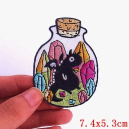 Cartoon Embroidered Patches Iron On Patches For Clothing Thermoadhesive Patches On Clothes DIY Cute Cat Patch Jacket Applique
