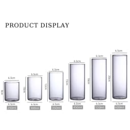 New Transparent Glass Hydroponic Vase Modern Cylinder Flower Centerpiece Clear Vases Use for Floral Wedding Home Decoration