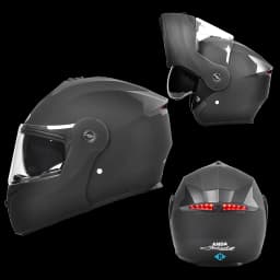 AD Factory Wholesale Fashion LED Intelligence Taillights Motorcycle Helmet Dual Mirror Riding Full Helmet for Safe Travel Hat