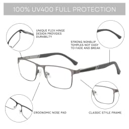 BLUEMOKY High Quality Carbon Fiber Prescription Glasses Fashion Square Progressive/Myopia/Hyperopia Optical Eyeglasses For Men