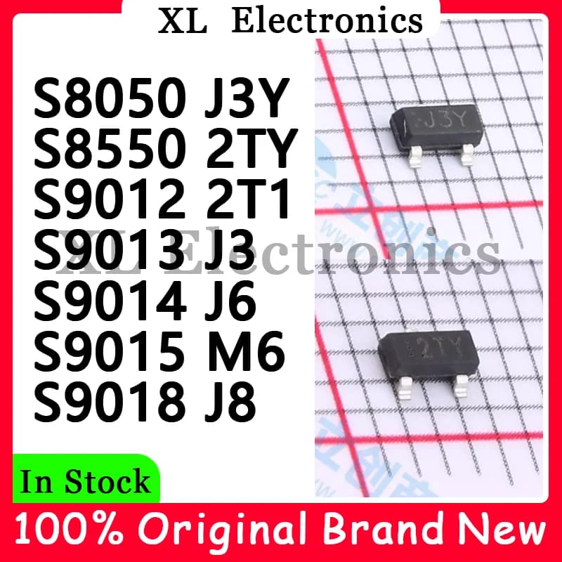 100Pcs/lot S8050 J3Y S8550 2TY S9012 2T1 S9013 J3 S9014 J6 S9015 M6 S9018 J8 New Original