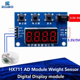 1~5PCS HX711 AD Module with Load Cell | Weight/Pressure Sensor + Digital Display for Arduino Electronic Scale