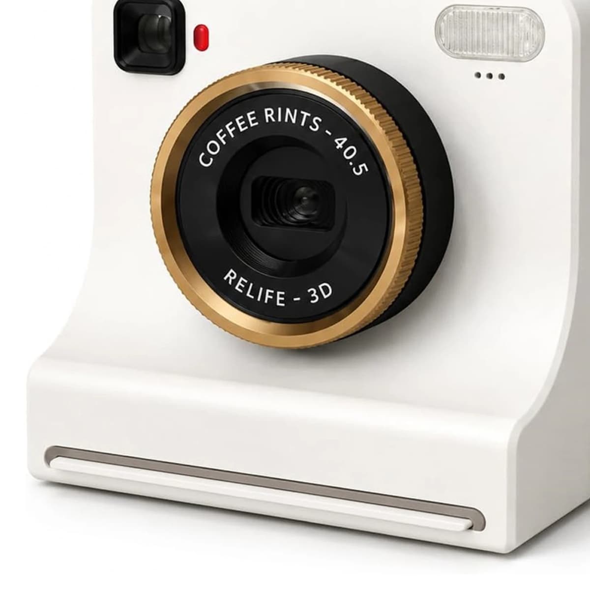 3D Printed Latte Art Camera One‑Touch Coffee Printer with 8 Stencil Cards Miniature Instant Camera Coffee Stencils Latte Art