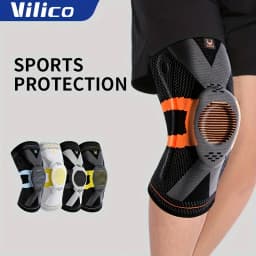 1PC Adjustable Knee Brace Open Patella Knee Support for Men Women Breathable Knee Wrap for Sports Running Fitness