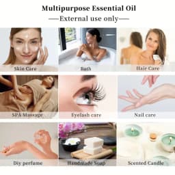 1Pcs/2Pcs/3Pcs Sakura Essential Oil: Pure Plant Essential Oil for Massage, Showering, Skin Care, Face, Body, Nails, Hair, and Eyelash Care