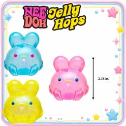 NeeDoh Jelly Hops Coelho Squishy Anti-Estresse Bola Gel Macia Anti-Ansiedade Fidget Sensorial, Brinquedo De Apertar Para Present