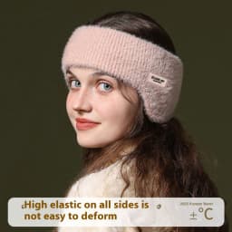 Earmuffs Hair Bands Winter Women Men Elastic Thicken Soft Comfortable Ear Warmer Fashion Skiing Outdoor Sport Hair Accessories