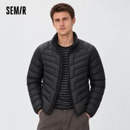 Semir Men Down Jacket Modern Style Quilted Water Repellent Raglan Sleeve 2026 New Winter Daily Wear Urban Casual Style