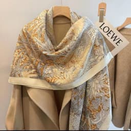 Handmade Silk Woolen Scarf Shawl Collection True Silk Hand Roll High End Gift for Women Fashionable All Seasons Wrap