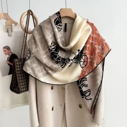Handmade Silk Woolen Scarf Shawl Collection True Silk Hand Roll High End Gift for Women Fashionable All Seasons Wrap