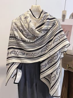 Handmade Silk Woolen Scarf Shawl Collection True Silk Hand Roll High End Gift for Women Fashionable All Seasons Wrap