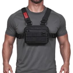 Men Sports Chest Pack Outdoor Cycling Bag Unisex Hiking Marathon Chest Rig Bag Storage Pocket Lightweight Running Vest Backpacks