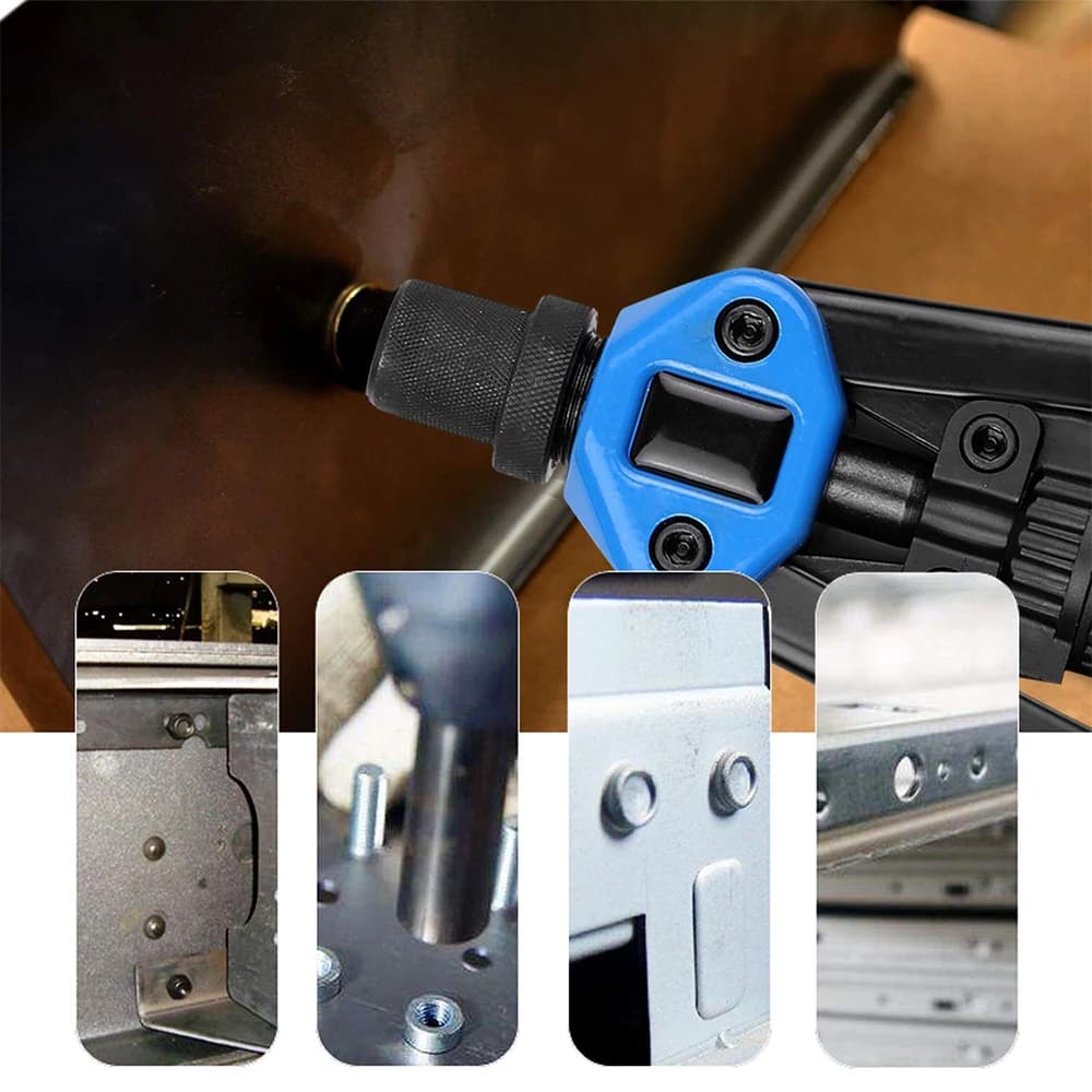 Degreat Rivet Nut Pliers Set, Thread Rivet Pliers Set, 110 Rivet Nuts in M5 M6 M8 M10 M12, Heavy Duty Hand Riveter Rivet Nut Gun