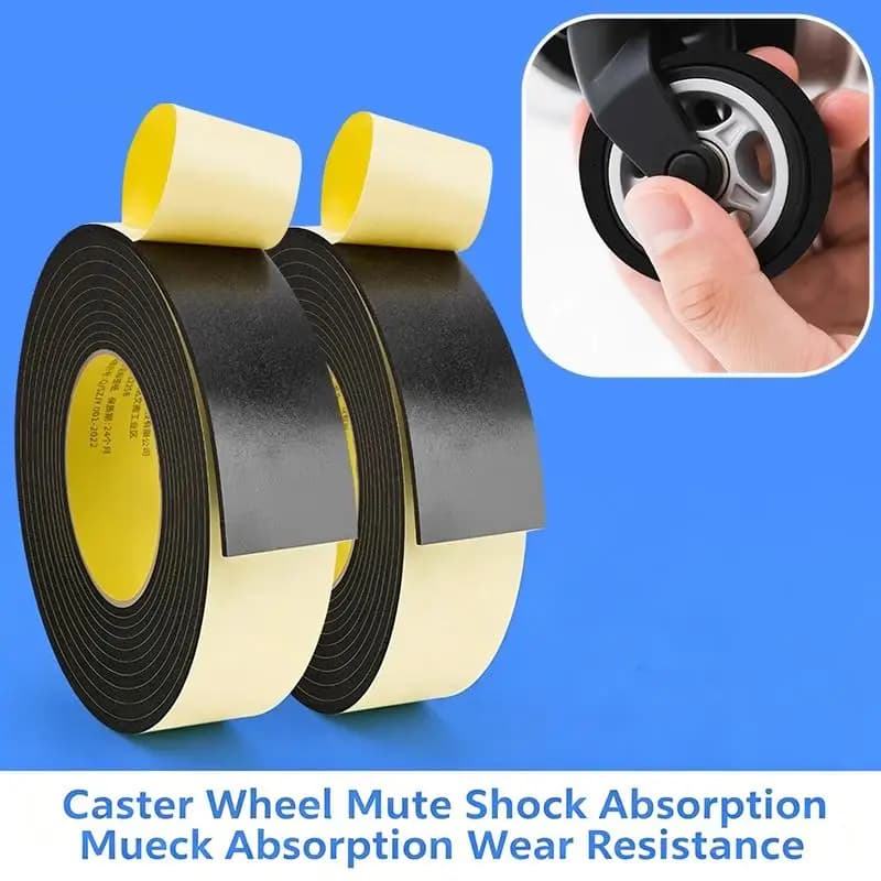 Luggage Wheel Silent Sticker Noise Reduction Scratch Resistant Protector for Travel Trolley Case Student Holiday Trip Use