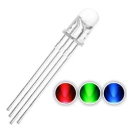 50PCS 5MM High Brightness Full Color LED Light Emitting Diode Four Pin Red Green Blue Three Color RGB Seven Color Light