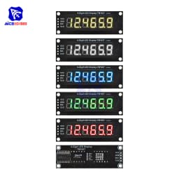 diymore 0.36 inch TM1637 6 Bits 7 Segment Digital LED DIsplay Module I/O Interface 5 Color Available for Arduino
