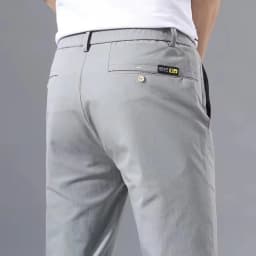2025 Spring Autumn Thin Slim Men Casual Pants Classic Business Cotton Stretch Golf Trousers Korean Fashion Male Clothing Pants
