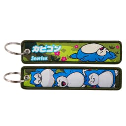 Pokemon Anime Embroidery Keychain Key Fob Jet Tag for Cars Motorcycles Backpack Key Ring Pendant Jewelry Anime Fan Accessories