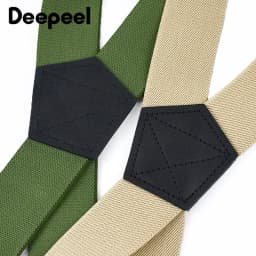 1Pc 38mm Adult Men's Suspenders Plastic Non-slip 2 Clips Elastic Strap Man Braces Suspender for Pants Shirt Male Jockstrap