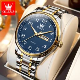 OLEVS Fashion Brand Couple Quartz Watches Waterproof Luminous Wristwatch for Lover Date Men‘s and Women's Wristwatch Simple